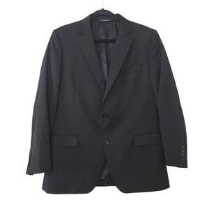 Brooks Brothers 1818 Fitzgerald Black Wool‎ Blazer Sz 42R Estrato Trabaldo Togna